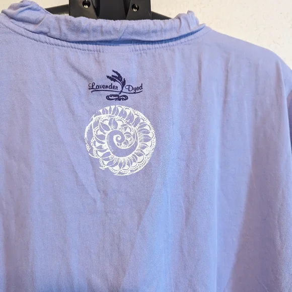 NWT XL Lavender dyed lightweight pullover jacket/ long sleeve top - Picture 2 of 5